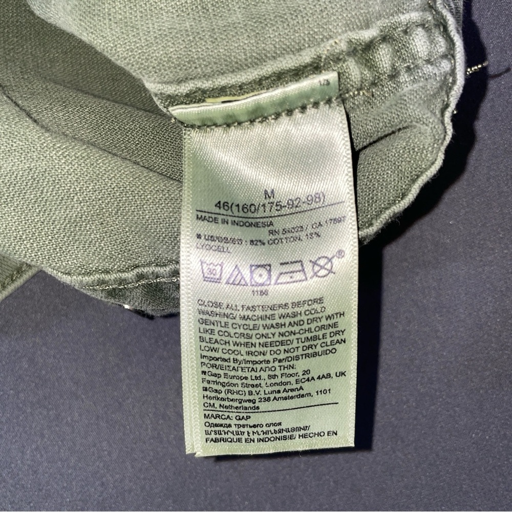 GAP Light Olive Jean Jacket - Picture 7 of 10